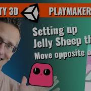 Unity 3D And Playmaker Making Jelly Sheep Puzzle Pieces That Will Move Opposite Of Player