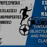 Excel VBA And MACROS SYNTAX IN VBA OBJECTS METHODS AND PROPERTIES CLASS 9