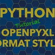Python Openpyxl Font Cell Format Styles