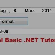 Visual Basic NET Tutorial 40 How To Use DateTimePicker Control And Format Date