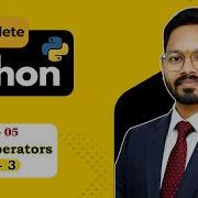 Python Lecture 5 Python Operators Python Full Course Python Programming Pythontutorial Operator