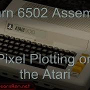Урок Photon4 Atari 800 5200 ASM PSET и POINT для построения пиксельных графиков