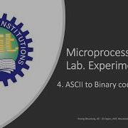 ASCII To Binary Code Conversion Microprocessor Lab Experiments