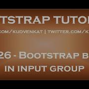 Bootstrap Button In Input Group