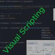 Allplan Visual Scripting Create Cylinder With Python Code