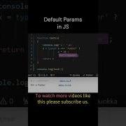 Interview Challenge 69 Default Params In JS Methods Javascript Shorts
