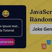 JavaScript Joke Generator App Learn API Fetch In 5 Minutes