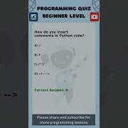 Programming Quiz Beginner Level Python AI Machine Learning Data Science Coding Gen AI
