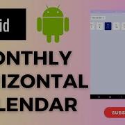 Horizontal Calendar In Android Calendar Date Picker Monthly Horizontal Calendar Android Kotlin