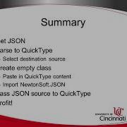 How To Read Parse JSON Into C Objects Simple Example With QuickType And Visual Studio 2019