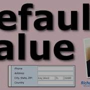 How To Set A Field S Default Value In Microsoft Access Default City State Zip Today S Date