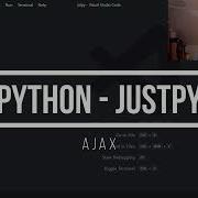 Python JustPy Ajax