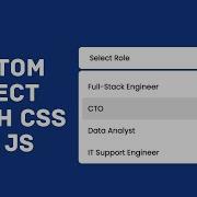 Create A Custom Select Menu With CSS JavaScript Project 34