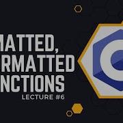 Formatted Unformatted IO Functions In C Language C Programming Tutorial 7 ELogic Classes