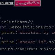 Check How Zero Division Error Stops Program From Crashing Exceptional Handling Python By Moein