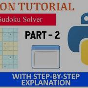 GUI Sudoku Solver Python Tutorial Part 2