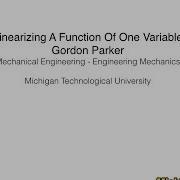 Linearizing A Function Of One Variable