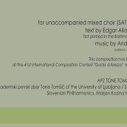 MAKOR Andrej SERENADE EA Poe For Unaccompanied Mixed Choir SATB Div And Triangle