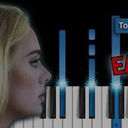 Adele To Be Loved EASY Piano Tutorial