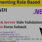 NET 8 0 Admin Dashboard Prevent Form Submit JQuery Validation Hindi Part 13