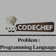 Programming Languages Problem Code Chef Daily Coding Problem Java Code