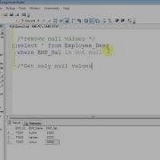 How To Remove Null Values In Sql Select Query