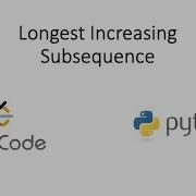 Leetcode Longest Increasing Subsequence Python