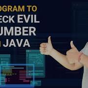 Evil Number In Java Java Program To Check Evil Number