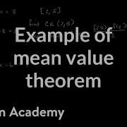 Mean Value Theorem Example Polynomial Existence Theorems AP Calculus AB Khan Academy