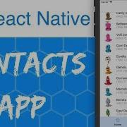 React Native React Navigation Tutorial Project Creating A Contacts App