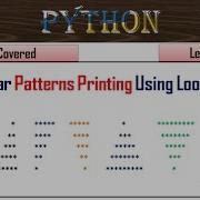 Pattern Printing In Python Lecture 19 Python Pattern Programs In Hindi