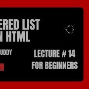How To Make An Ordered List With A Nested List In HTML