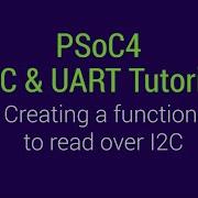 Учебное пособие по I2C и UART для PSoC4 чтение данных по протоколу I2C