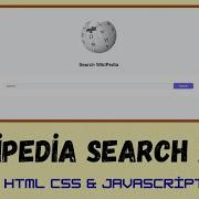 Wikipedia Search App HTML CSS JavaScript Project Fetch API Live Search