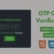Create OTP Code Verification Form Using HTML CSS JavaScript Otpform