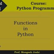 Lecture 7 Functions In Python