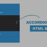 Awesome Accordion Menu Using HTML And CSS