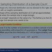 6 3 Sampling Distribution Of A Sample Count