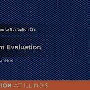 Program Evaluation
