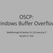 OSCP Windows Buffer Overflows Walkthrough Of 11 2 8 Q3
