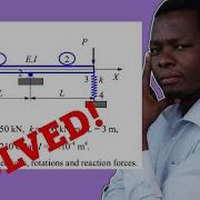 Solved Problem On Finite Element Analysis On Beam Elements