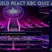 Build KBC Millionaire Quiz App In React JS React Beginner Project