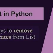Python Interview Questions And Answers Python Program For Removing Duplicates From List