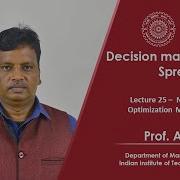 Lecture 25 Nonlinear Optimization Models II