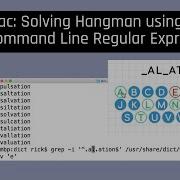 Mac Solving Hangman Using Command Line Regular Expressions