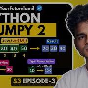 Master NumPy Indexing Slicing In One Video Python Tamil S3 E03
