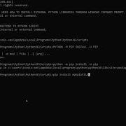 Part 2 Installing Python External Libraries Through Windows Command Prompt