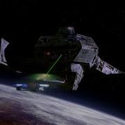 Star Trek TNG Galaxy Class Enterprise Dwarfed By Giant Alien Vessel 2 0