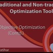 Lecture 26 Multi Objective Optimization Contd