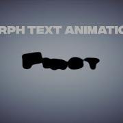 After Effects Tutorial Morph Text Animation Анимация Перехода Переливанием Текста